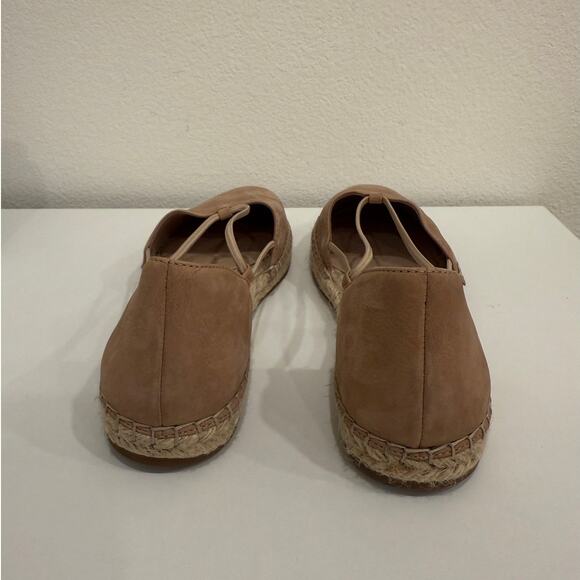 Eileen Fisher Womens Size 8 Lee Tumbled Nubuck Espadrille Nude Espresso Casual - Picture 5 of 7